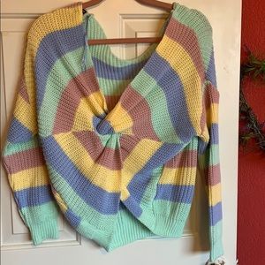 Plt knit pastel